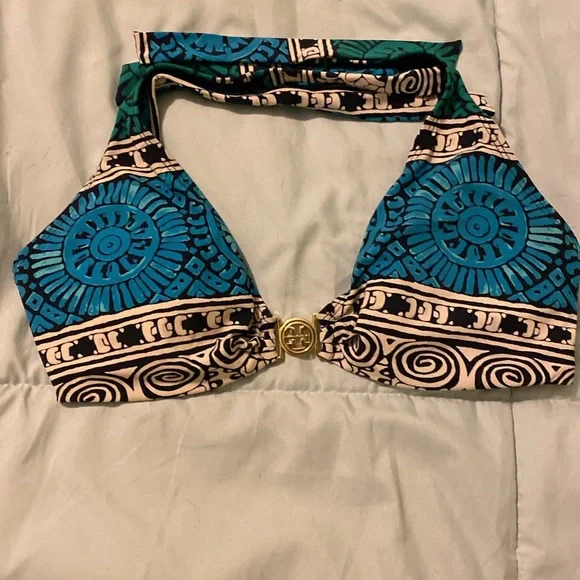 Tory Burch Blue and Black Patterned Bikini - Picture 5 of 5